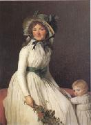 Jacques-Louis  David Emilie Seriziat nee Pecoul and Her Son Emil Born in 1793 (mk05) Germany oil painting reproduction